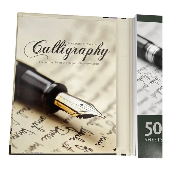 SpiceBox Masterclass Calligraphy Writing Set Instruction Guide Pens Ink NIB - Picture 6 of 11